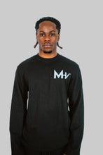 Load image into Gallery viewer, MHV Black Waffle Knit Long Sleeve
