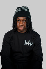 Load image into Gallery viewer, MHV Arrow's Satin Beanies Black
