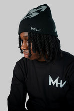 Load image into Gallery viewer, MHV Arrow's Satin Beanies Black
